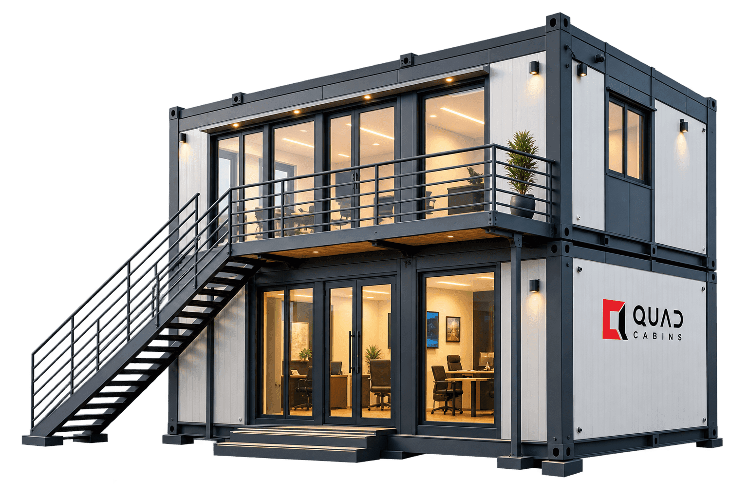 Quad Cabins two-storey modular executive office